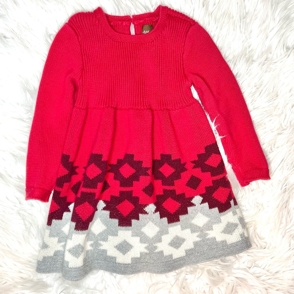 TEA Collection Tularosa Geo Sweater Dress 18-24mths